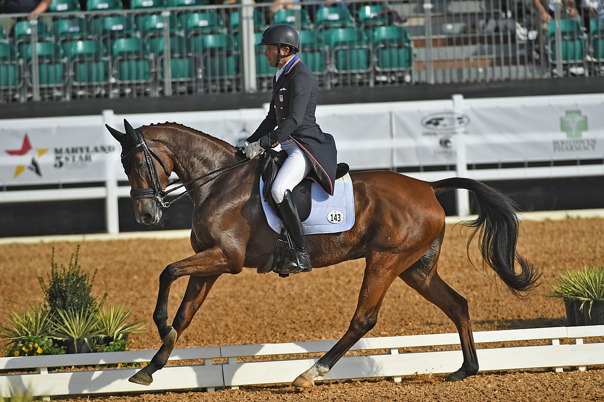 Boyd Martin (USA) and On Cue, 2021 winners of the Maryland 5 Star at Fair Hill. Boyd will compete at the 2024 event again.