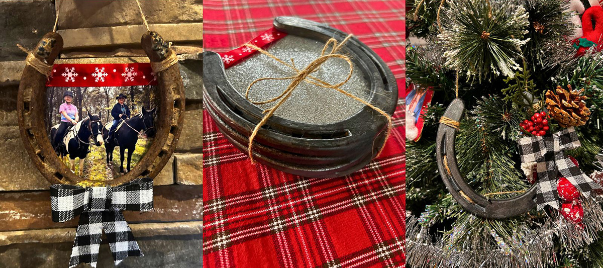 DIY horsey Christmas gifts collage.