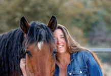 Belle Shook of Equine Guidance with one of her horses