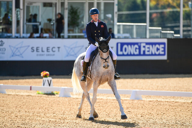 2024 Maryland 5 Star at Fair Hill winners Oliver Townend and Ballaghmor Class during the dressage phase