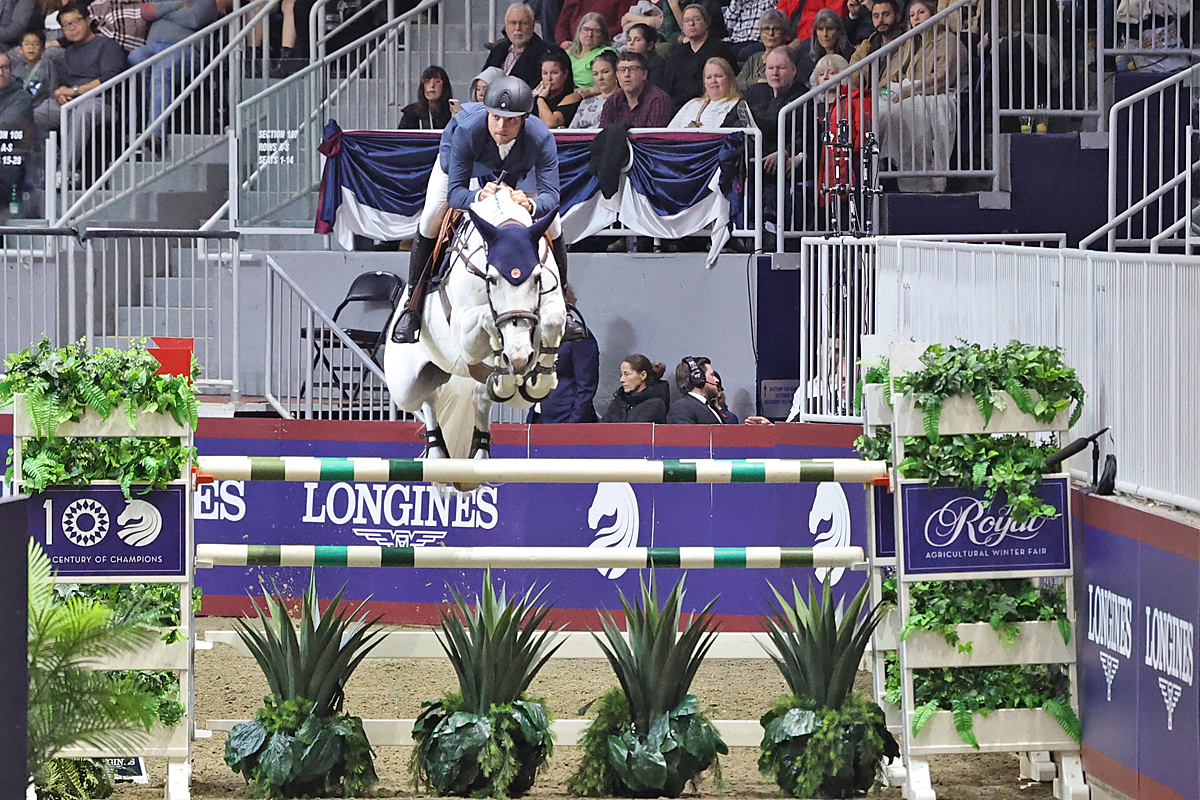 Daniel Bluman and Gemma W show jumping