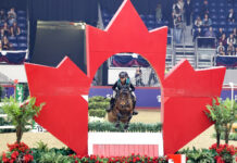 Indoor eventing at the Royal Agricultural Winter Fair Horse Show