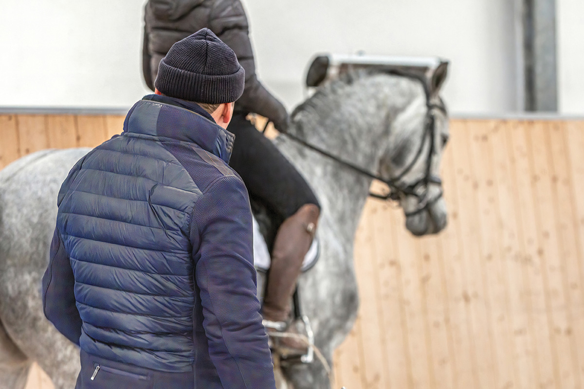 A riding lesson