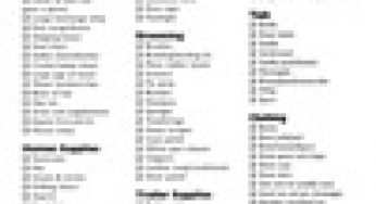 Download a Horse Show Checklist and Stall Card