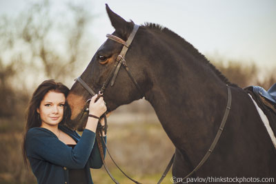 woman with horse