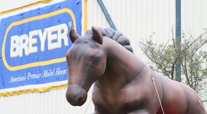 Fluffy, the inflatable BreyerFest horse