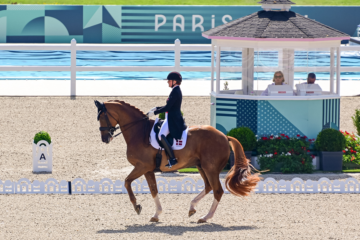 Nanna Skodborg Merrald and Zepter had the highest score on day one of Grand Prix Dressage at the 2024 Paris Olympics