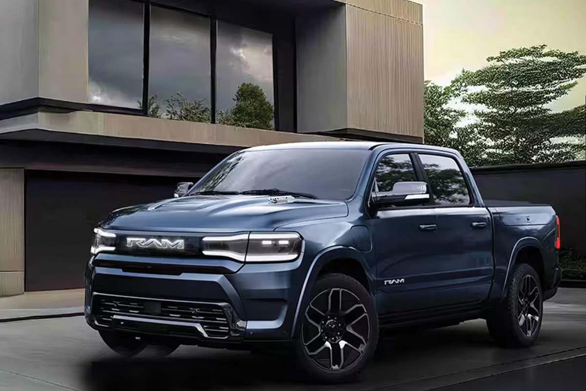 The Ram 1500 EV Revolution, an electric pickup truck