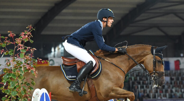 Sweden’s Henrik von Eckermann aboard King Edward will be an equestrian to watch in jumping at the 2024 Olympics, as they are the number one ranked show jumping horse and rider in the world