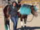 Chanel Rhodes with a Mane Tresses wig in her mare's mane