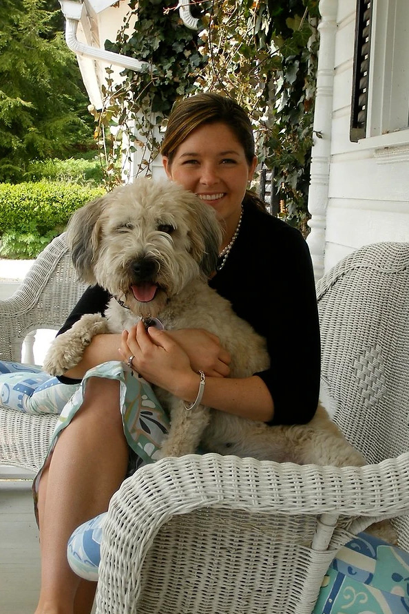 Dr. Holly Helbig with her dog