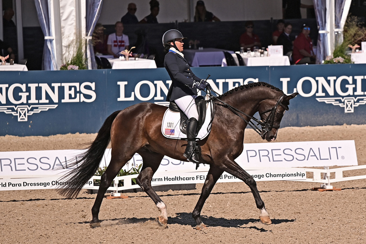 Rebecca Hart, a U.S. Para-Dressage Team member for the Paris 2024 Paralympics