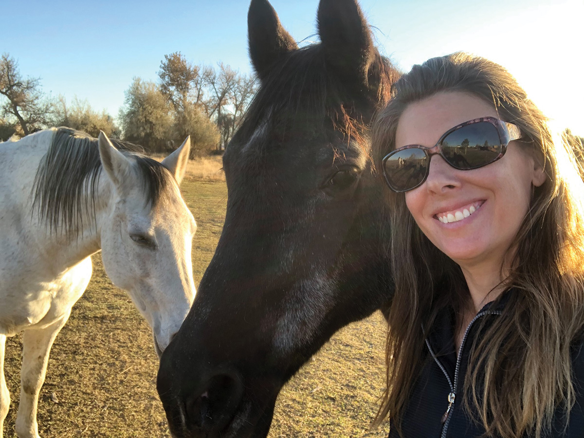 The author with her senior horse, from which she's learned many lessons