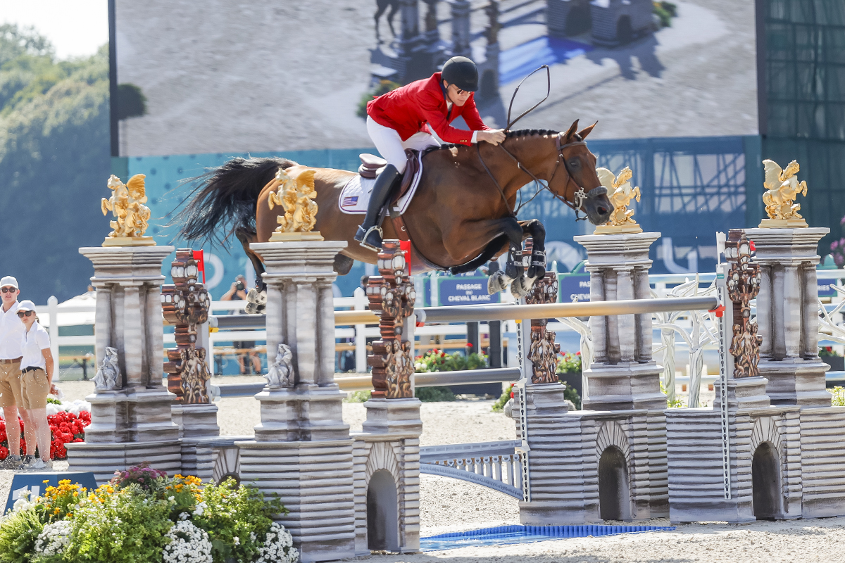 Karl Cook and Caracole de la Roque were individual finalists in show jumping at the Paris 2024 Olympic Games