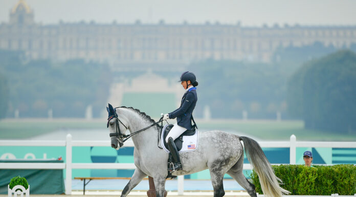 Kate Shoemaker and Vianne scored 80.170% to take silver in Grade IV Individual Freestyle Para Dressage at the Paris 2024 Paralympics