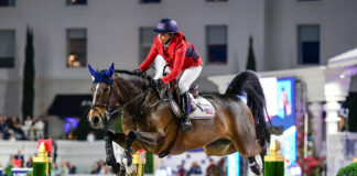 Laura Kraut, a two-time Olympic medalist, and Baloutinue will represent Team USA in show jumping at the 2024 Paris Olympics