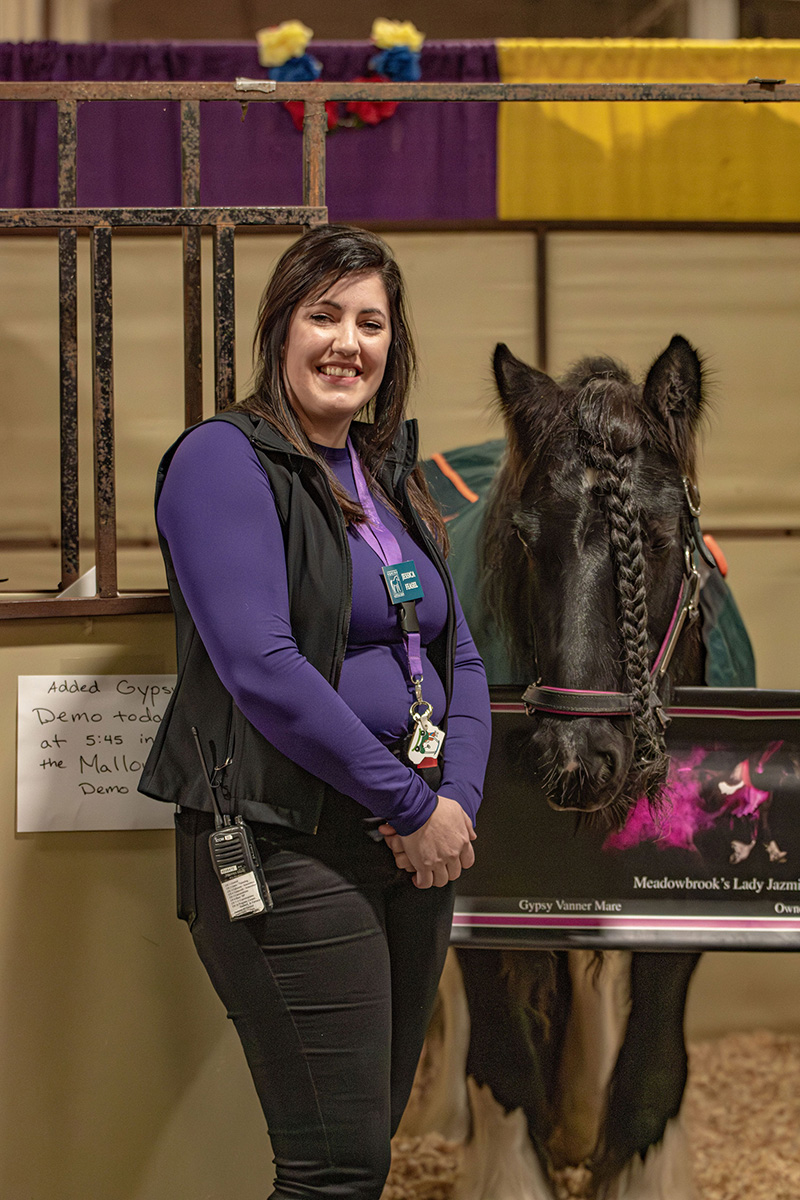 Jessica Feasel, Equine Affaire Horse Exhibits Coordinator. 