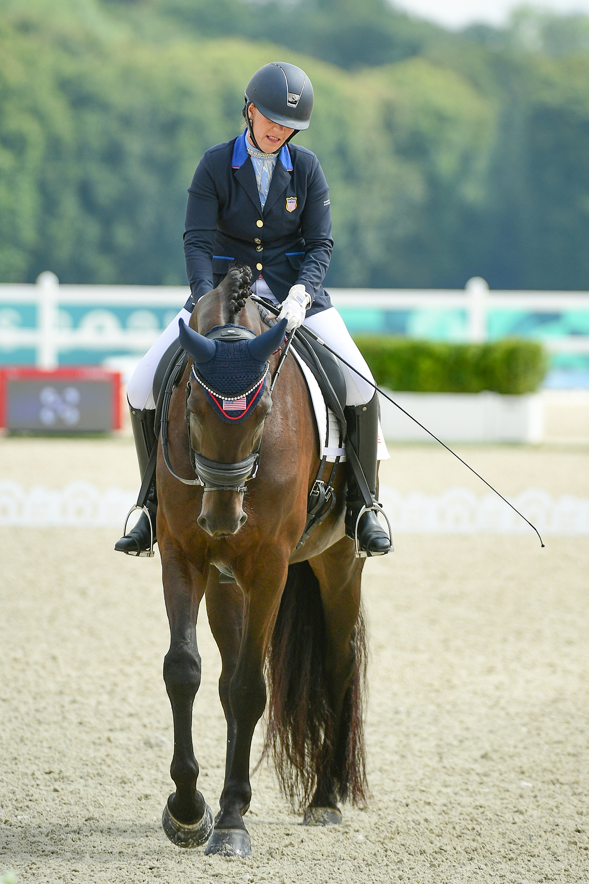 Roxanne Trunnell and Fan Tastico H in Grade I Freestyle at the Paris 2024 Paralympics