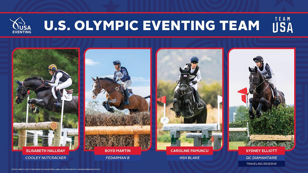 The updated U.S. Olympic Eventing Team