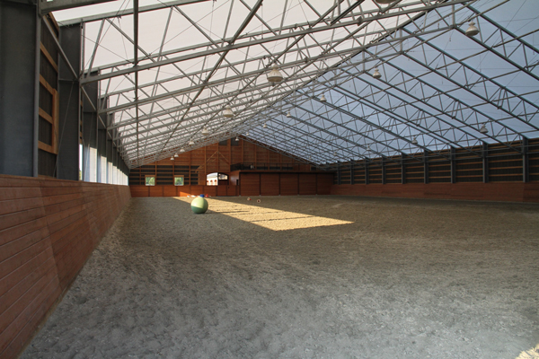 Indoor Arena at Quinis Design Works Equestrian Property